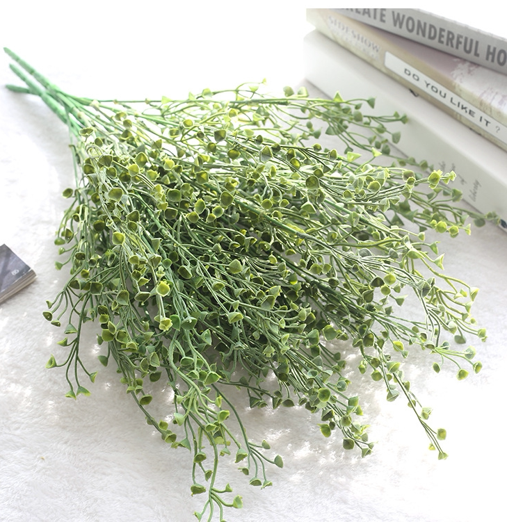 Simulation green plant horseshoe beam foliage simulation flower living room table placement decoration green plant flower art emulation green leaf