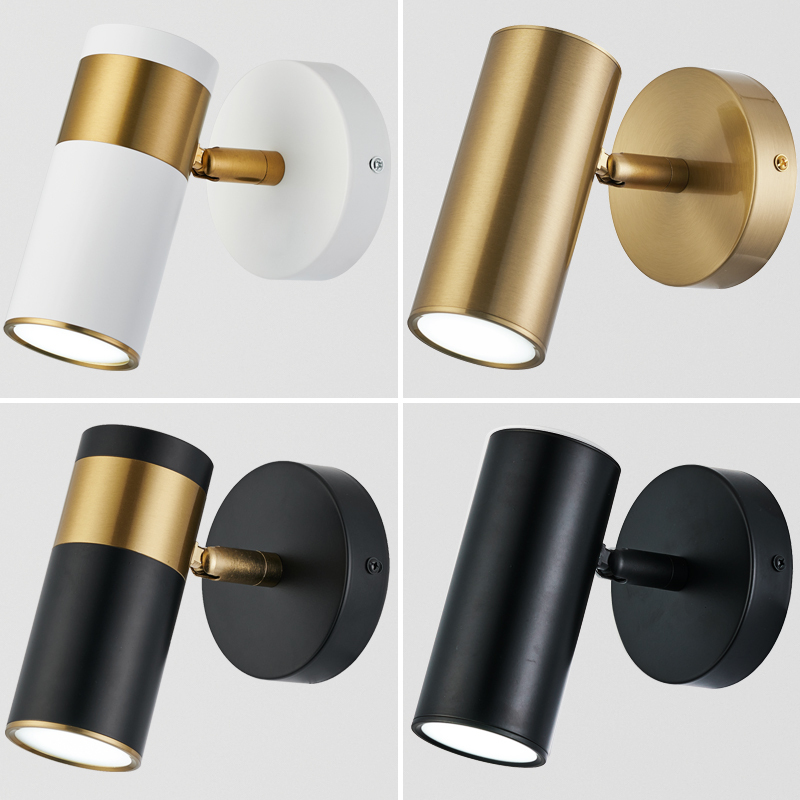 Bedroom Bedside Wall Lamp, Simple and Modern Living Room Background Wall Spotlight, Nordic Mirror Front Light, Hotel Room Reading Light