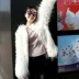 Áo khoác nữ 2017 mới giả len bãi biển lông cừu lông cỏ nữ dài phần mùa đông áo len lông cừu áo khoác lót lông Faux Fur