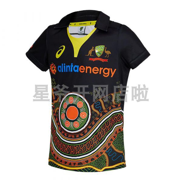 Australia Home Rugby Cricket Jersey Australia Home Short Sleeve Cricket Jersey