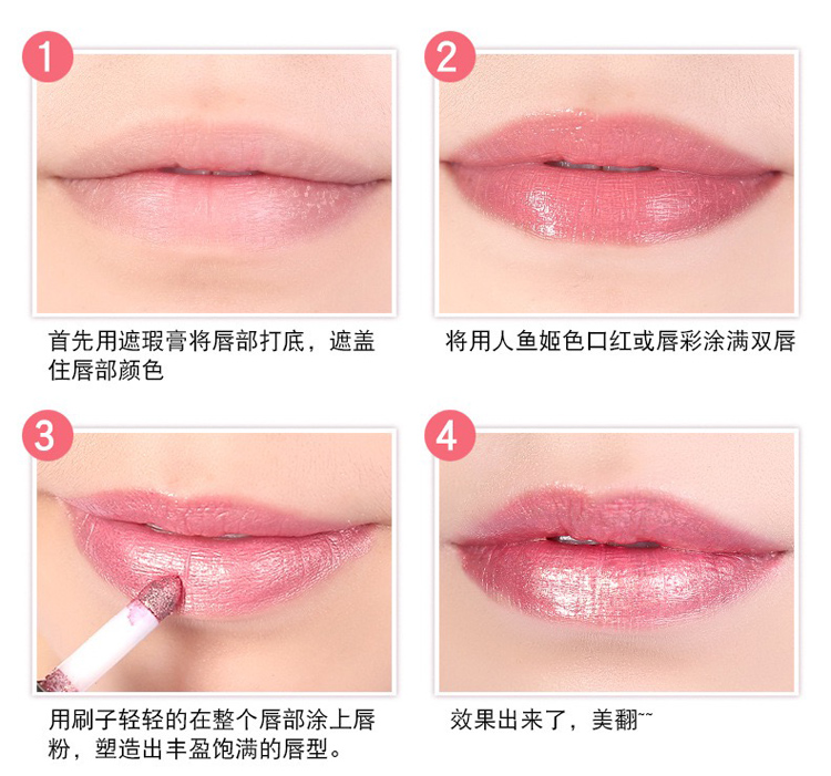 Phấn mắt màu hồng nàng tiên cá Ngôi sao ma thuật với cùng màu ngọc trai lấp lánh ánh vàng hồng lấp lánh đôi môi căng bóng đa năng bảng mắt etude house