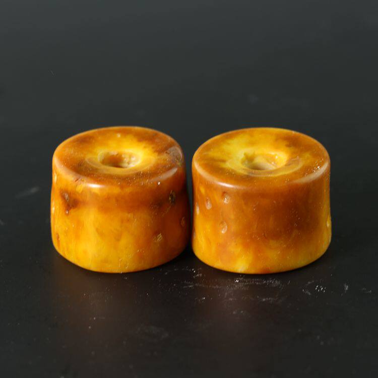 Buddha's Penthouse Chicken Oil Yellow Old Honey Wax Barrel Bead Oblet Pearl Beads Multi-Treasure Hand Strings Hand-made Accessories Beads DIY accessories