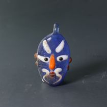 Buddha Yuan Pavilion Six eyes Dharma pendant Pendant Face portrait Glass pendant pendant DIY accessories Glass brand