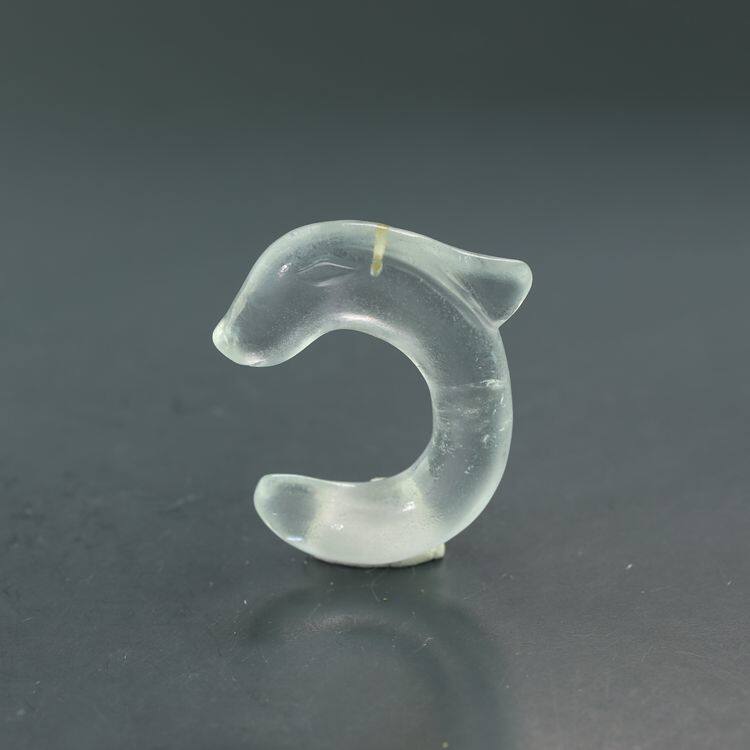 Foyuan Pavilion Hongshan Culture Period Pure Natural White Crystal C Dragon Carving Old Crystal Dragon Orders Handlebar Pendant