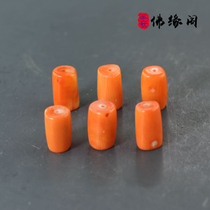 Buddha Edge Cabinet Fine Red Bucket Beads Handstring Accessories Beads Old Beads Drum Pearlescent Smooth Oil Moisturizing DIY Accessories Pendant Pendant