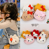 Autumn and Winter Rabbit bag children 2021 new cartoon plush girl shoulder bag fashion cute baby coin purse