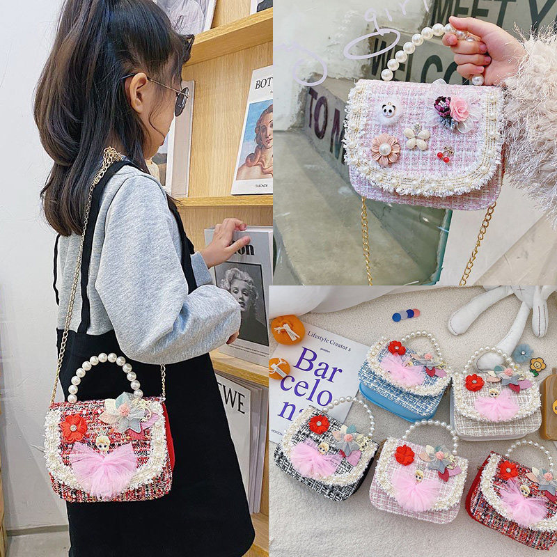 Small fragrant wind slanted satchel with small packets of ice and snow Aesha princess bag birthday gift handbag Aisha girl's single shoulder bag