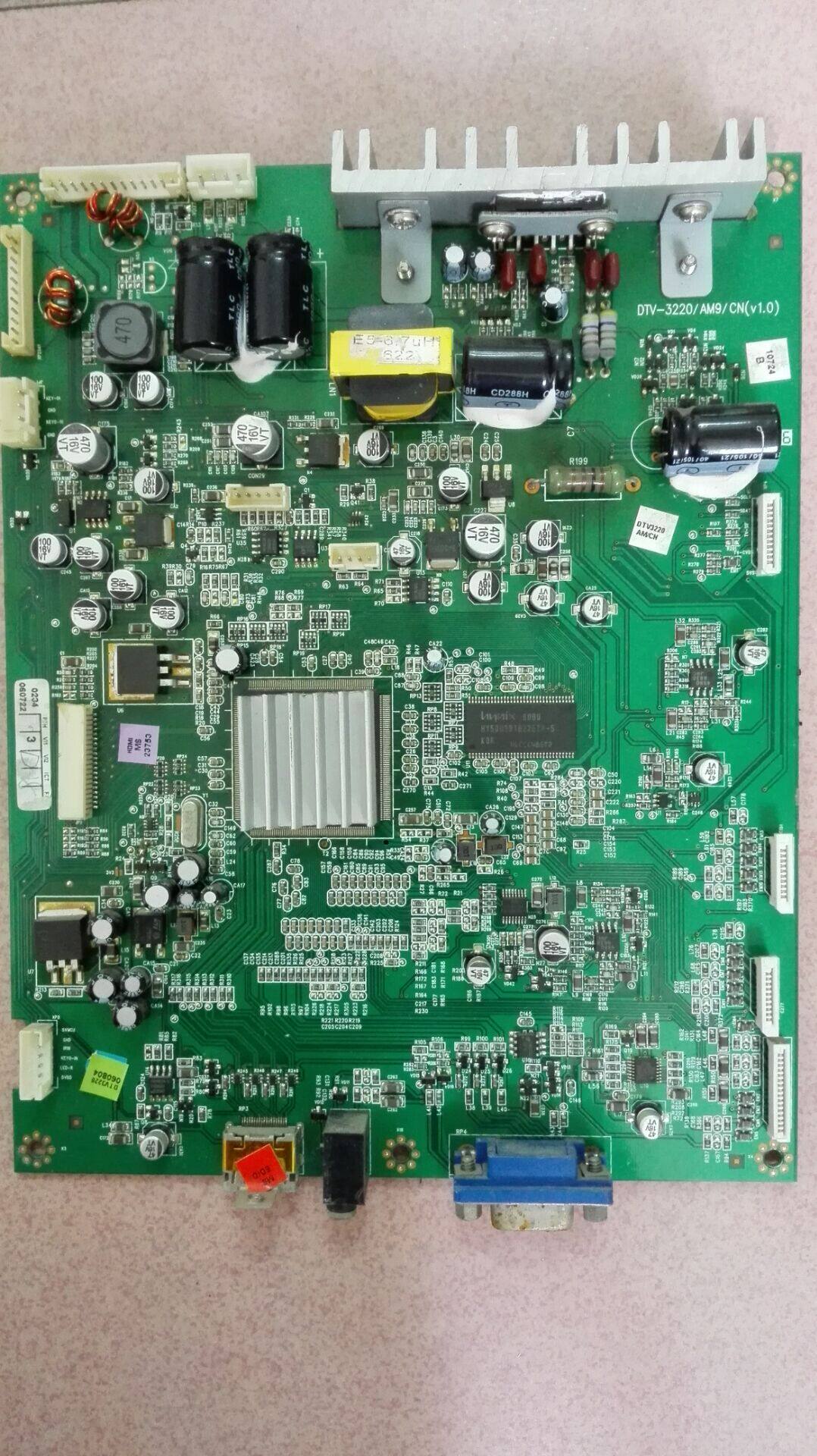 Original DTV-3220 motherboard DTV-3220 AM9 CN with T315XW01 v.5