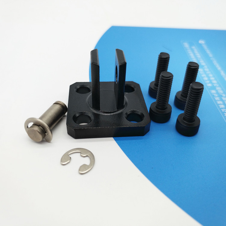 Thin cylinder mounting accessories CQ2B base F-ACQ12 16 20 25 32 40 50 63CB