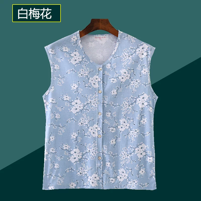 Summer cardigan, vest sleevless, for middle age, oversize, plus size