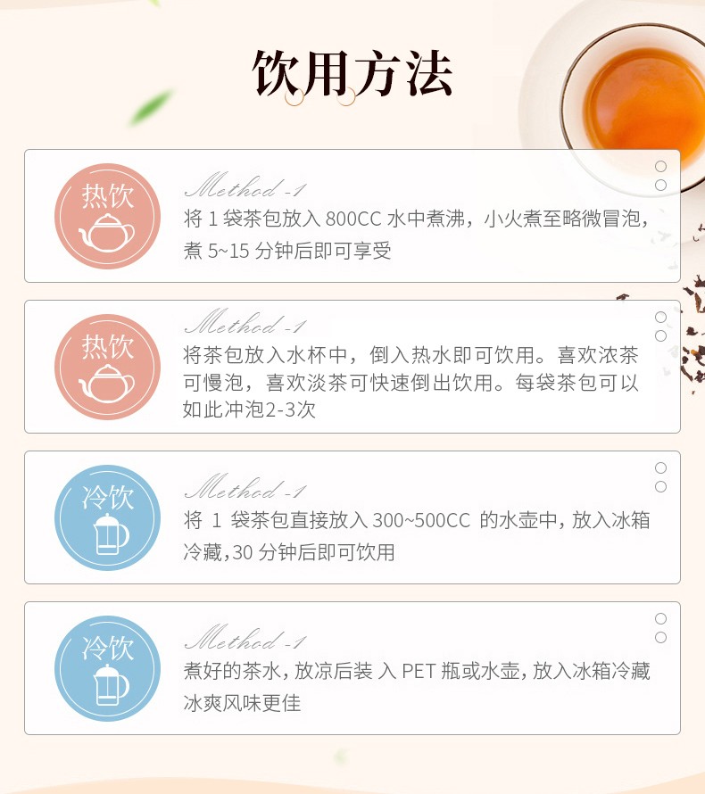 日本进口 山本汉方 ​脂流茶 去油解腻减肥 10g*24袋 图6