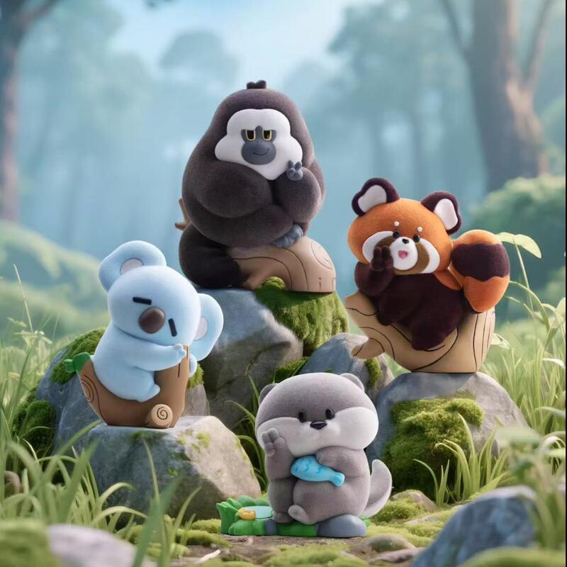 Nanjing Red Mountain Zoo Cultural and Creative Furry Plush Toy Blind Box Biye Dudu Koala Otter Red Panda