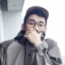 Thời trang hipster phi công ếch gương mờ đen khung lớn nam và nữ kính retro siêu nhẹ có thể được trang bị cận thị