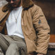 Madden Workwear American Retro B15 Jacket Aviator Thickened Fur Collar Jacket Cotton Jacket Air Bomber ເຄື່ອງນຸ່ງຜູ້ຊາຍ