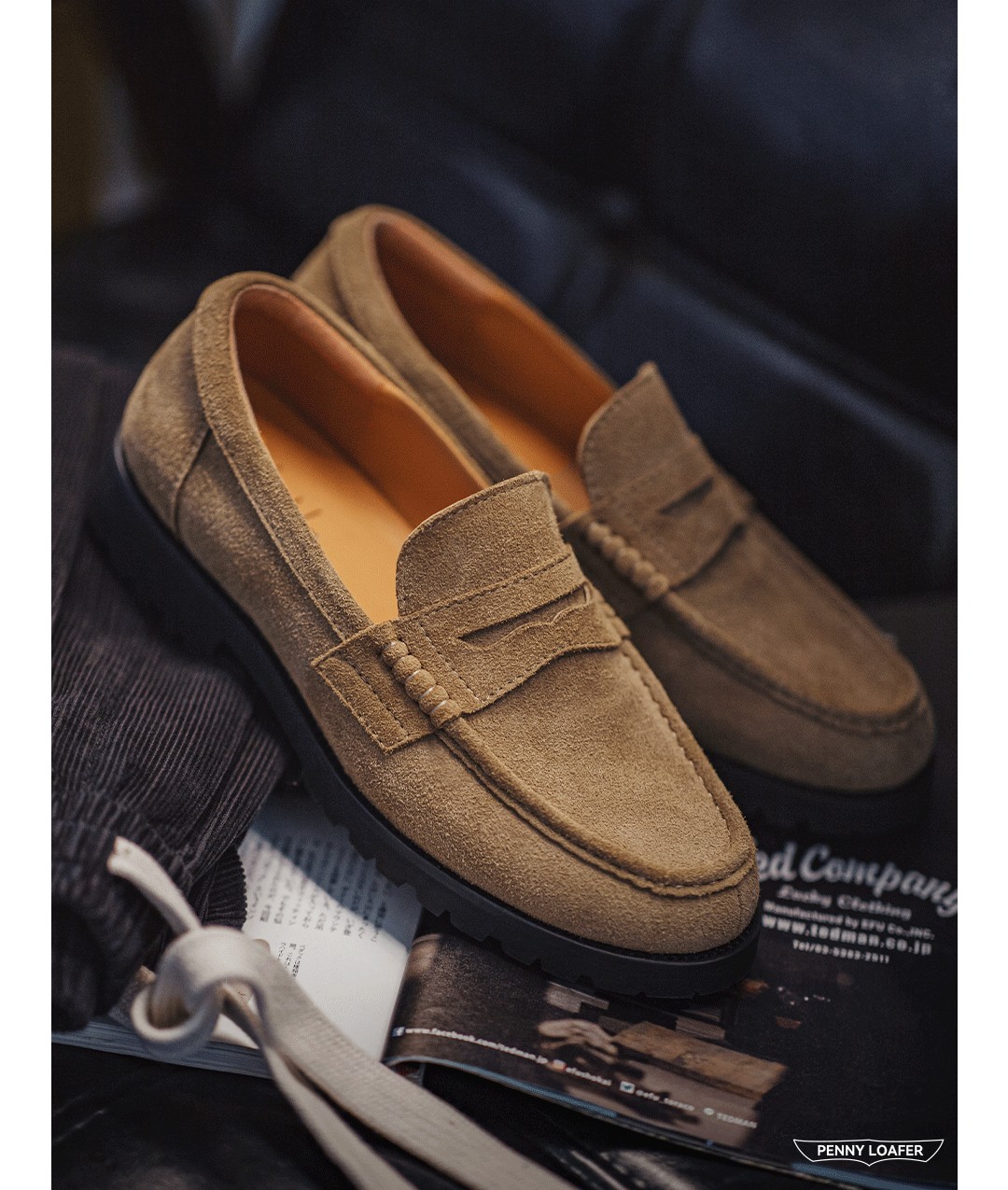 MADEN Suede Penny Loafer
