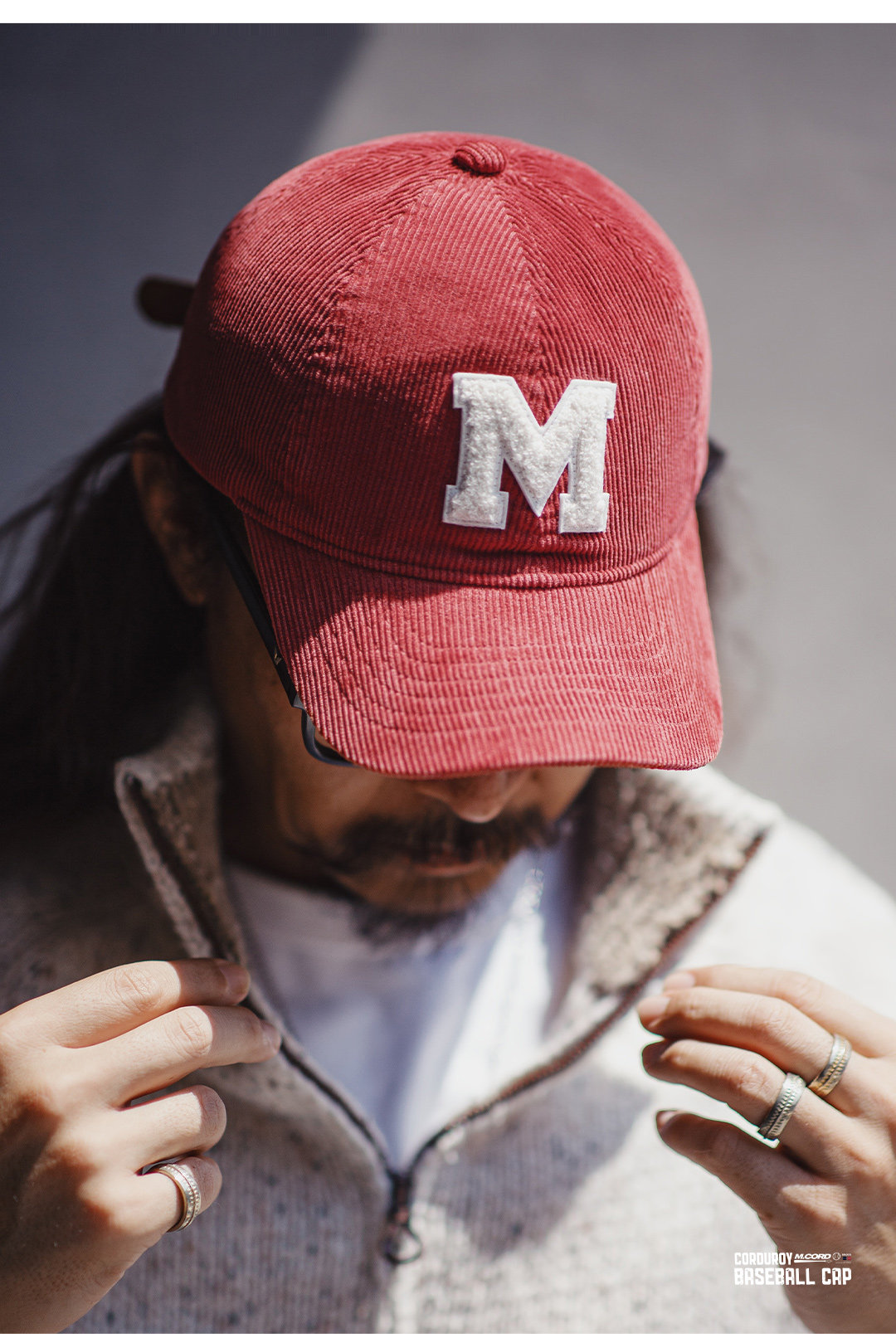 MADEN Corduroy Embroidered Baseball Cap