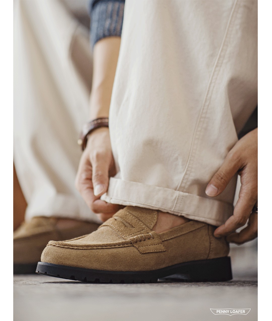 MADEN Suede Penny Loafer