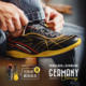Madden retro football moral training shoes men's spring new flip leather black and yellow shoes flat sports casual shoes