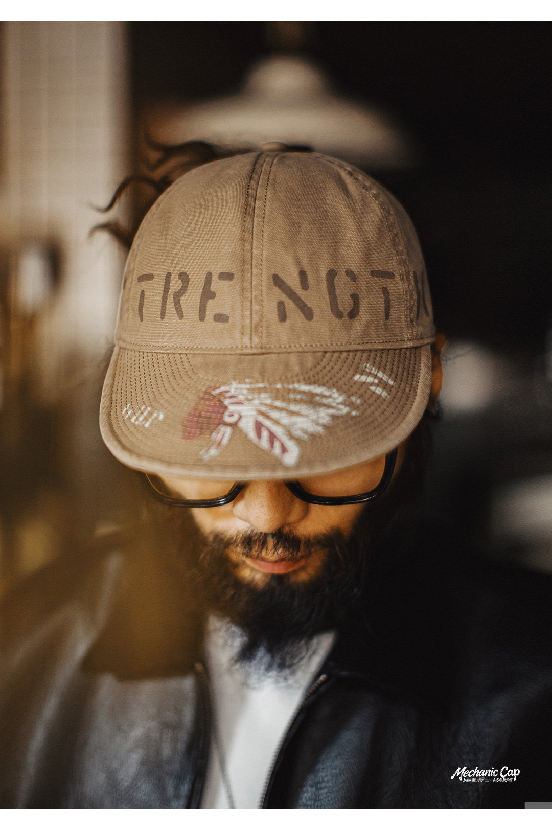 MADEN Canvas Flat Brim Baseball Cap