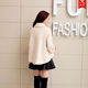 2024 Spring and Autumn Korean Style Short Cape Woolen Coat Slim Fit Small Fragrance Style Woolen Coat ເຄື່ອງນຸ່ງຜູ້ຍິງ