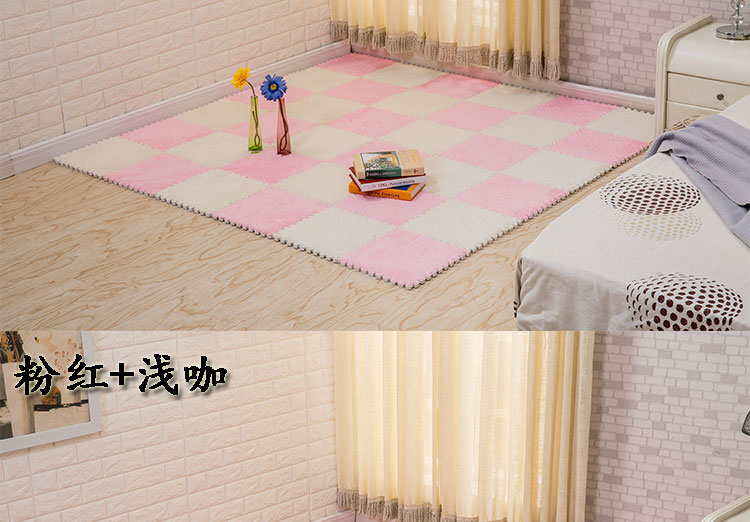 phòng ngủ phòng bên cạnh giường đầy đủ các cửa hàng và đáng yêu thảm khảm hộp cửa hàng đầy bọt ròng thảm da lộn màu đỏ được sắp xếp trong cùng một đoạn - Thảm tham long