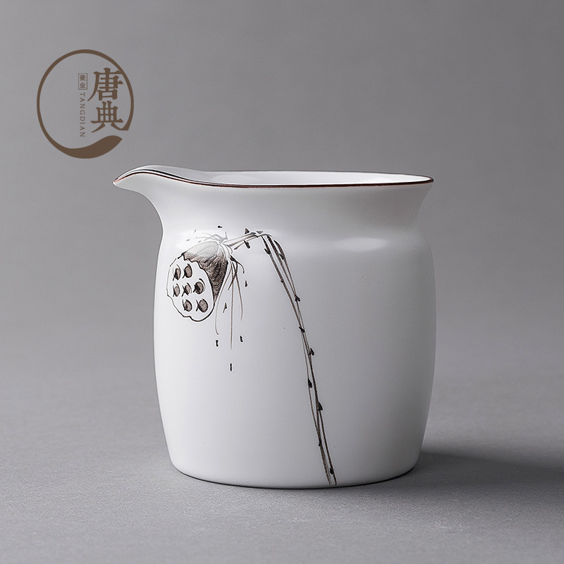 Taiwan hand - made ceramic cup of justice cup tea - sea tea division tea equipment and tea - up