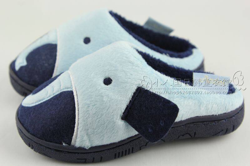 Pantoufles enfants en suède pour hiver - semelle caoutchouc - Ref 1004594 Image 34