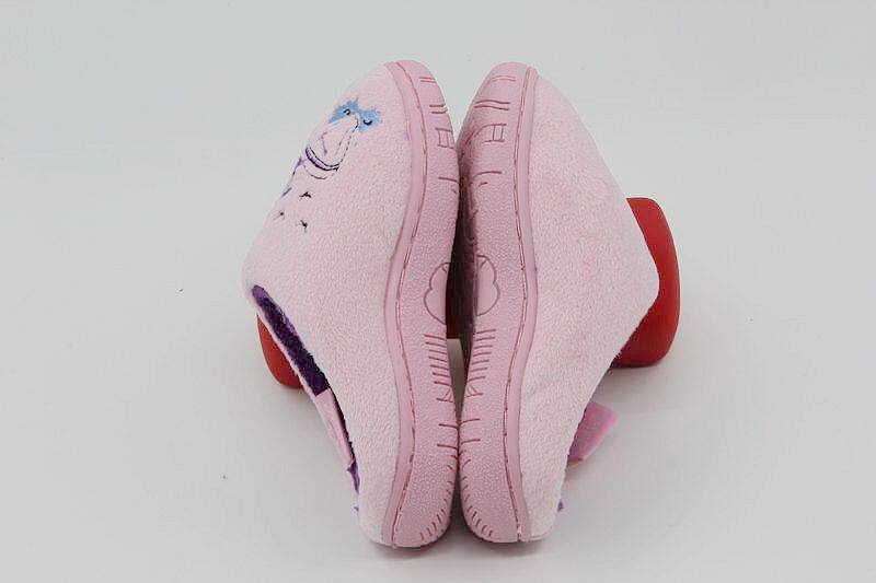 Pantoufles enfants en suède pour hiver - semelle caoutchouc - Ref 1004594 Image 23