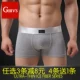 Đồ lót nam mùa đông thanh niên thể thao rộng rãi cotton boxer màu trắng tinh khiết gợi cảm kích thước lớn màu sáng quần bốn điểm