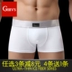 Đồ lót nam mùa đông thanh niên thể thao rộng rãi cotton boxer màu trắng tinh khiết gợi cảm kích thước lớn màu sáng quần bốn điểm