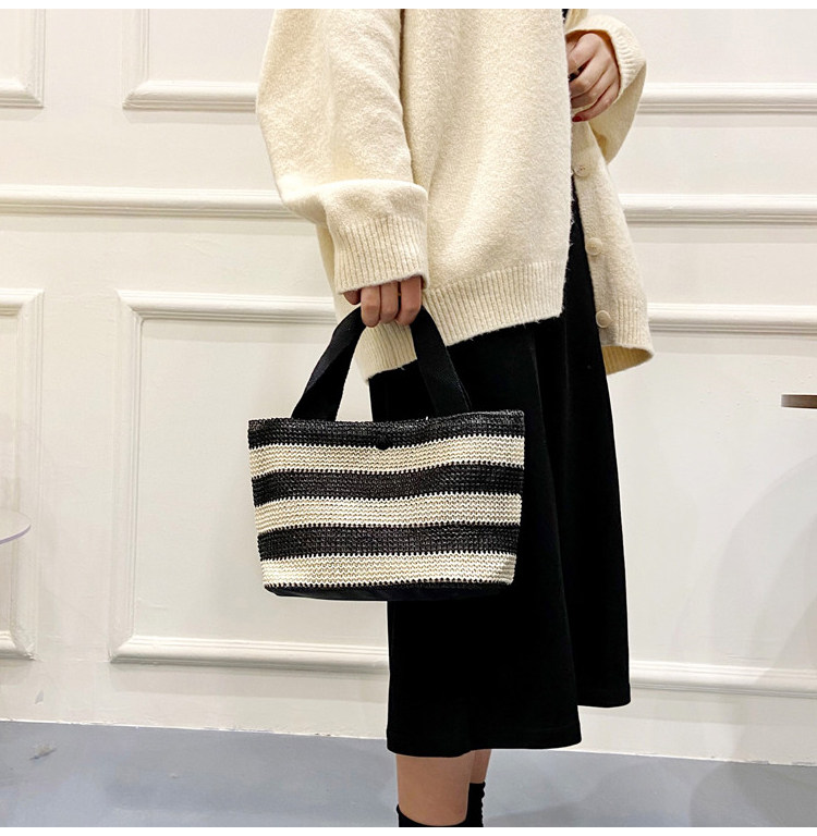 Woven bag, women's fabric bag, 2021 Summer new trendy fashion, trendy hand-held bag, shoulder bag, stylish design, tote bag undefined