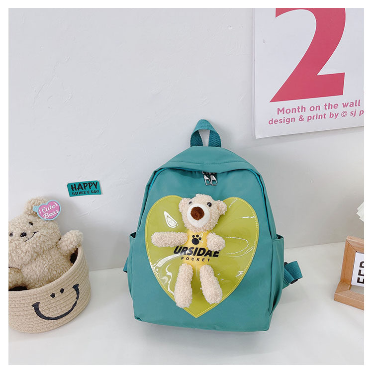 The new kindergarten schoolbag is lightweight and can prevent children from getting lost. The cute and super cute little bear baby is a trend of children's double-shoulder schoolbags undefined