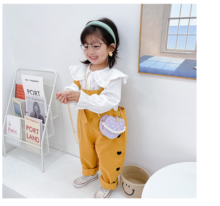 New children's small round bag 2021 new style fashionable diamond-shaped little Chanel mini single-shoulder bag chain stylish crossbody bag undefined