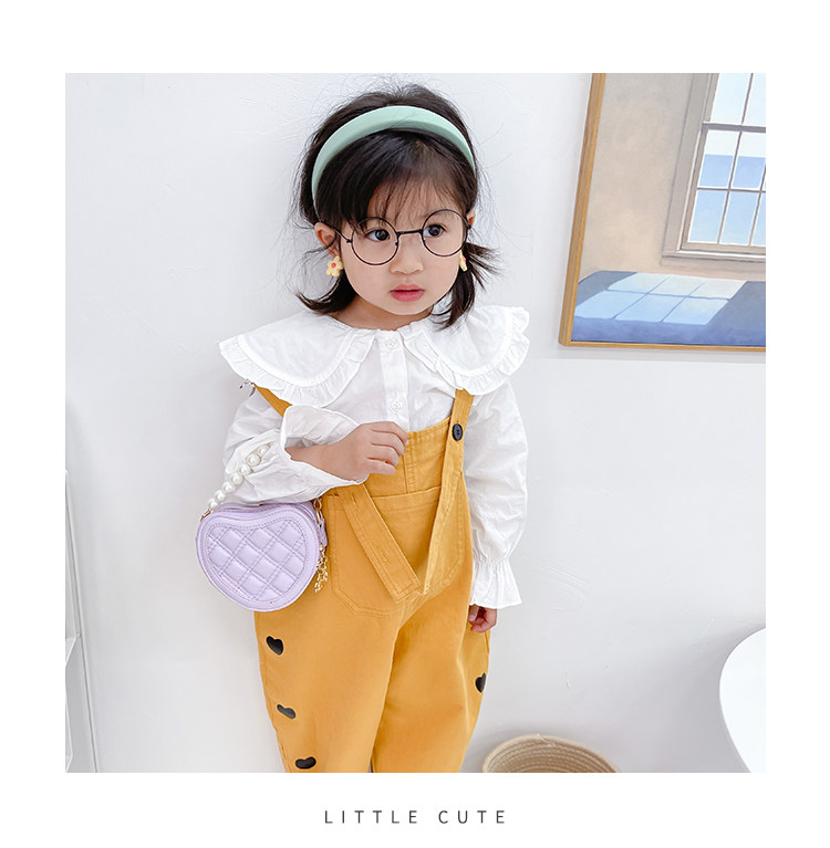 New children's small round bag 2021 new style fashionable diamond-shaped little Chanel mini single-shoulder bag chain stylish crossbody bag undefined