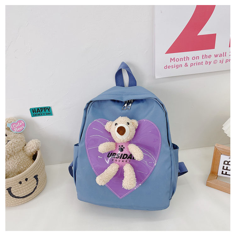 The new kindergarten schoolbag is lightweight and can prevent children from getting lost. The cute and super cute little bear baby is a trend of children's double-shoulder schoolbags undefined