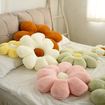Imitation rabbit hairy chamomile petals Pillow Flowers Headboard With Pillow Living-room Sofa Cushions Flutzing Windows Sunflowers cushions