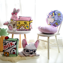 Cartoon Bifacial Net Red Appliquise with Pillow Girl Hearts Cushions home Home Decoration Photo Sofa ins