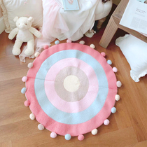 ins Nordic round cushion ground mat home children photo teen bedroom room lovely large floor cushion
