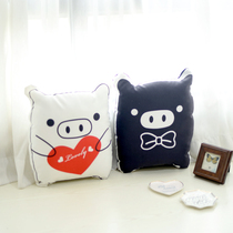 ins couple small pig home couch car cuddle office leaning on pillow floating window to decorate girl boyfriend gift