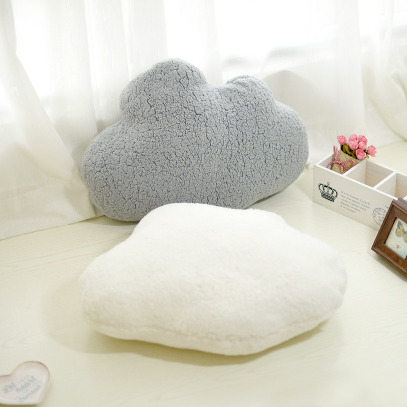 Nordic wind lamb suede soft clouds with pillows with pillow groveling groveling sleepers headbed backrest home sofa Sofa Window Decoration