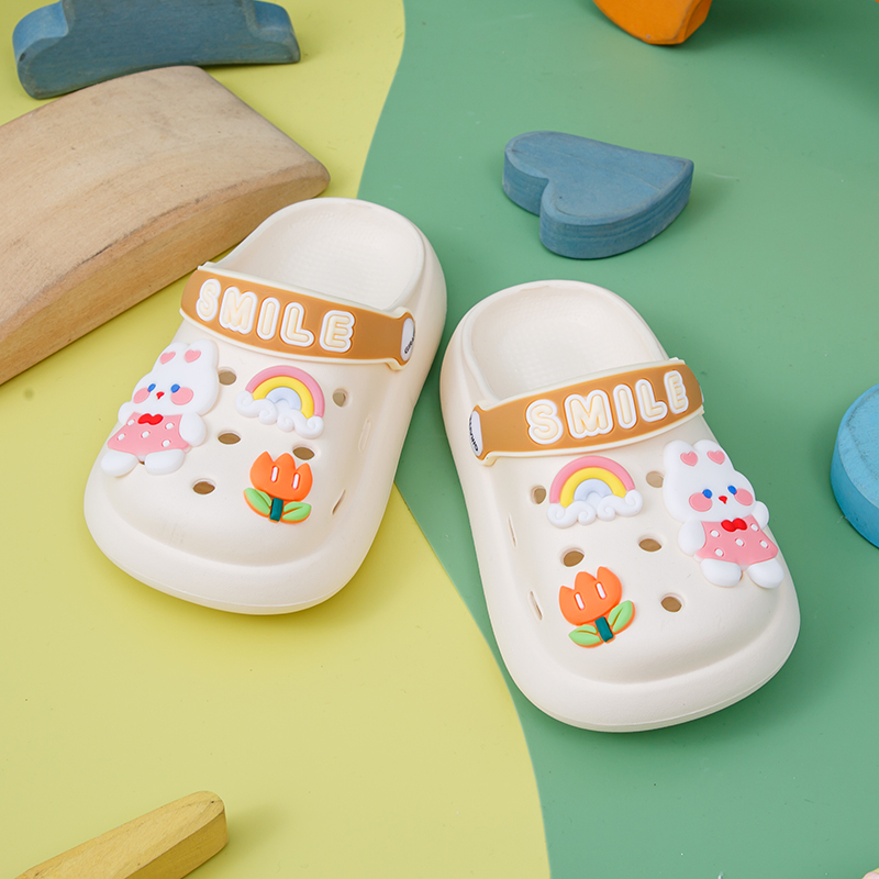 New Children's Clogs, Baby Slippers, Summer Indoor Non-Slip Sandals for Boys and Girls, Baby Soft-Soled Bathing Shoes