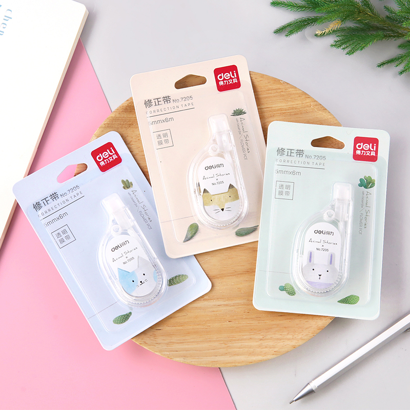 Powerful simple cartoon transparent belt core 7205 correction belt correction with typo correction belt correction belt 6 meters