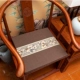 Mới Trung Quốc cổ điển gỗ gụ sofa đệm rắn gỗ sofa đệm ferrule ghế trà ghế ghế vải lanh ghế đệm ghế đệm đệm ghế papasan