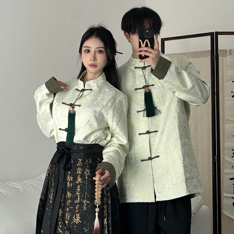 Traditional Chinese Style Class Uniforms, Hanfu for Female Middle and High School Students, Chinese Style Student Outfits for Sports Meets, Recitations, and Choir Performances