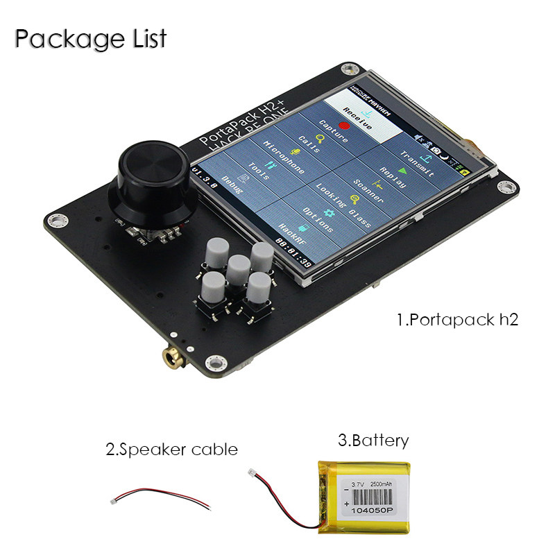portapack H2 for hackrf one 3 2 inch portable SDR transceiver extended touch screen