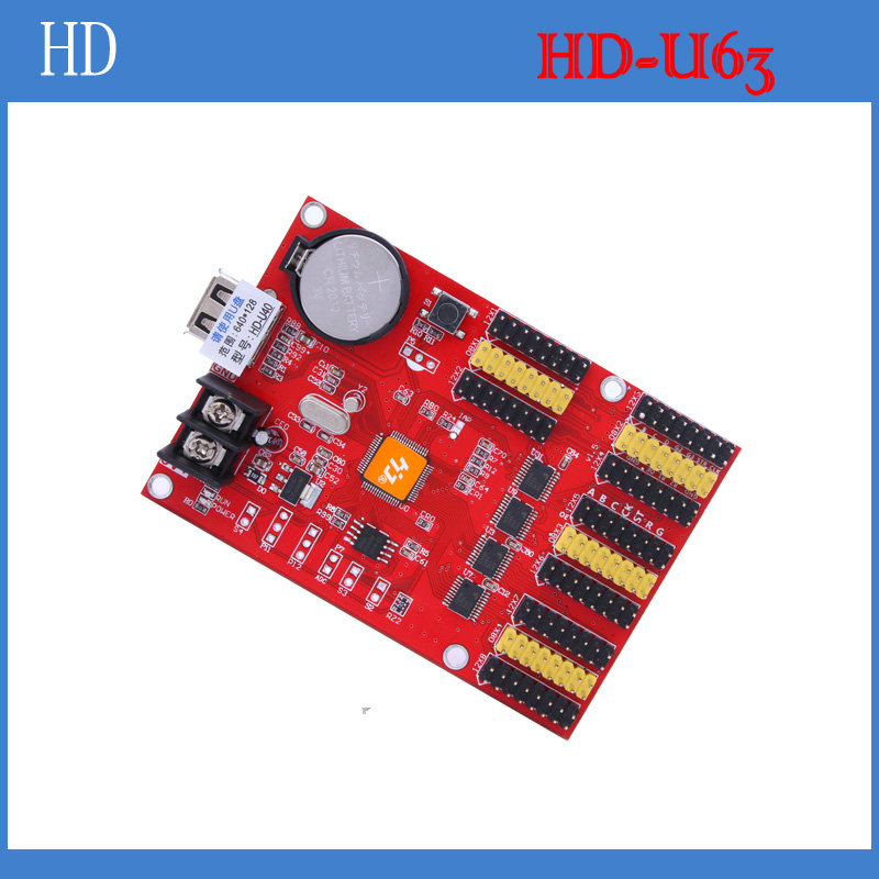HD-U63 (upgraded version alternative Hd-U40)led single and two color colorful display control card