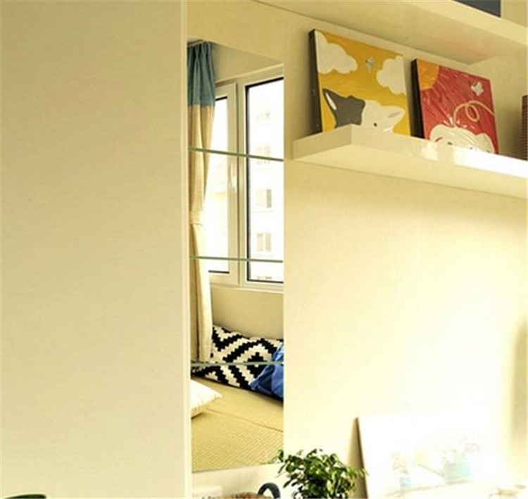 Gương toàn thân miễn phí đấm phòng ngủ ký túc xá dán khâu thay đồ gương phù hợp gương bốn mảnh kết hợp gương phòng tắm gương - Gương gương dài