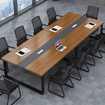 Large and small conference table long table reception negotiation table and chair combination long table workbench office furniture simple and modern
