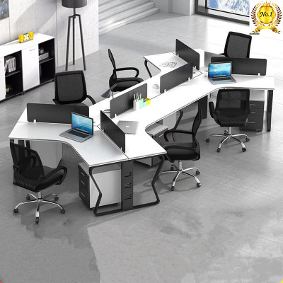 Staff desk six-person combination office furniture screen workstation computer desk Guangzhou office furniture eight people