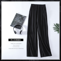 Pure Color Sleeping Pants Mens Spring Autumn Season Pure Cotton Loose Casual Increase Code Single Pants Full Cotton Home Pants Summer Extras